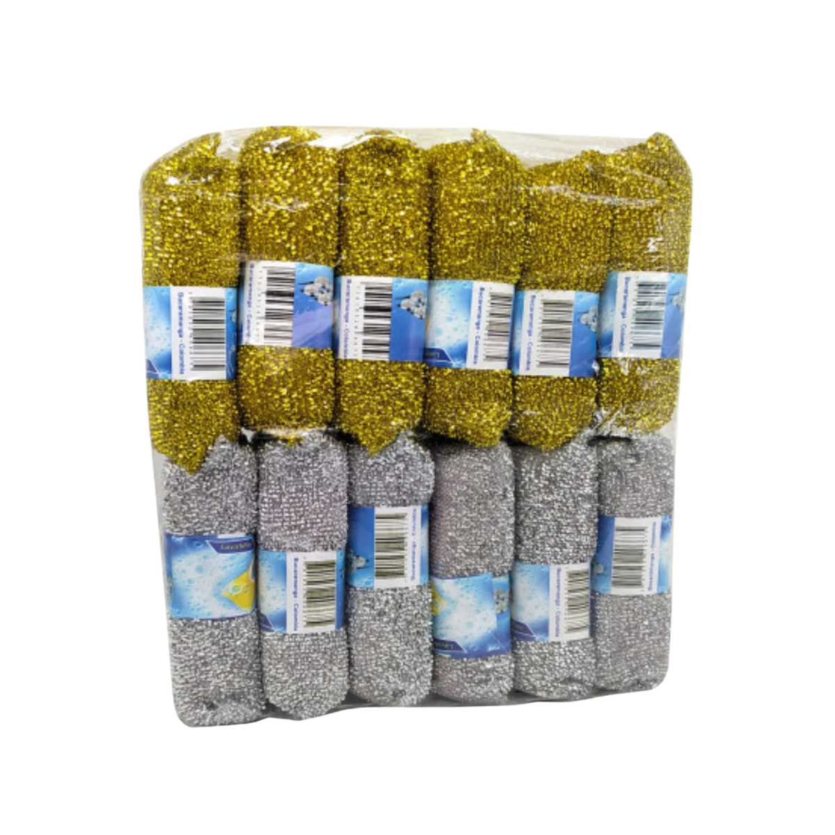 Esponja Multiusos Oro/Plata Paquete x 12 Unds