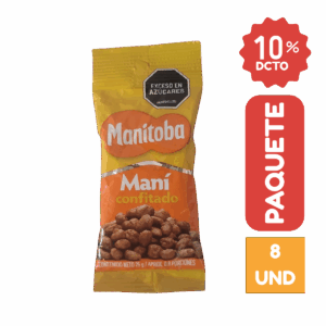 Mani Confitado Manitoba x 25gr x 8 Unds