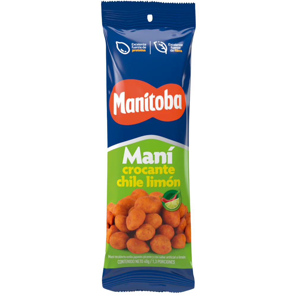 Mani Crocante Chile Limón Manitoba x 40gr