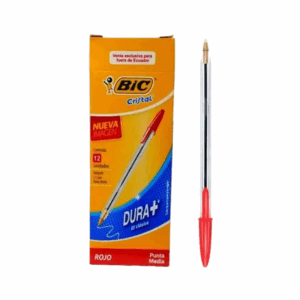 Esfero Bic Tapa Rojo Caja x 12 Unds