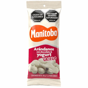 Arandanos con Chocolate y Yogurt Griego Manitoba x 30 gr