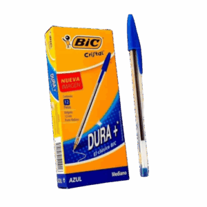Esfero Bic Tapa Azul Caja x 12 Unds