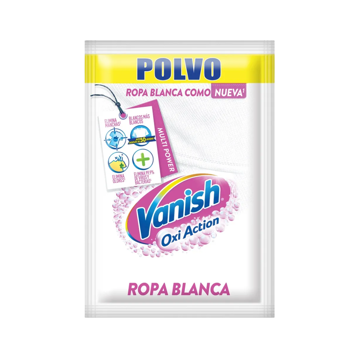 Quita Manchas en Polvo Vanish Ropa Blanca x Sobre 30gr