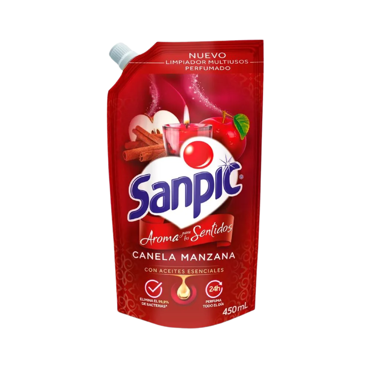 Limpiador Desinfectante Sanpic aroma Canela Manzana Doypack x 200 ml